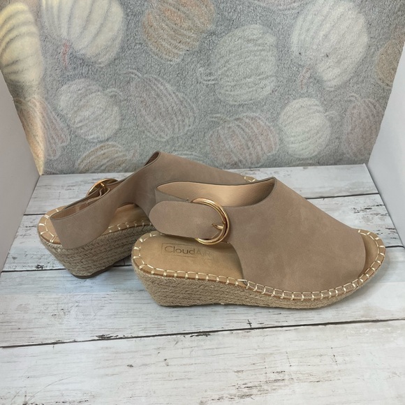 CLOUDAIR Selina Women's Espadrille Wedge Sandals - Sz 9 - Picture 2 of 4